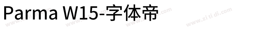 Parma W15字体转换